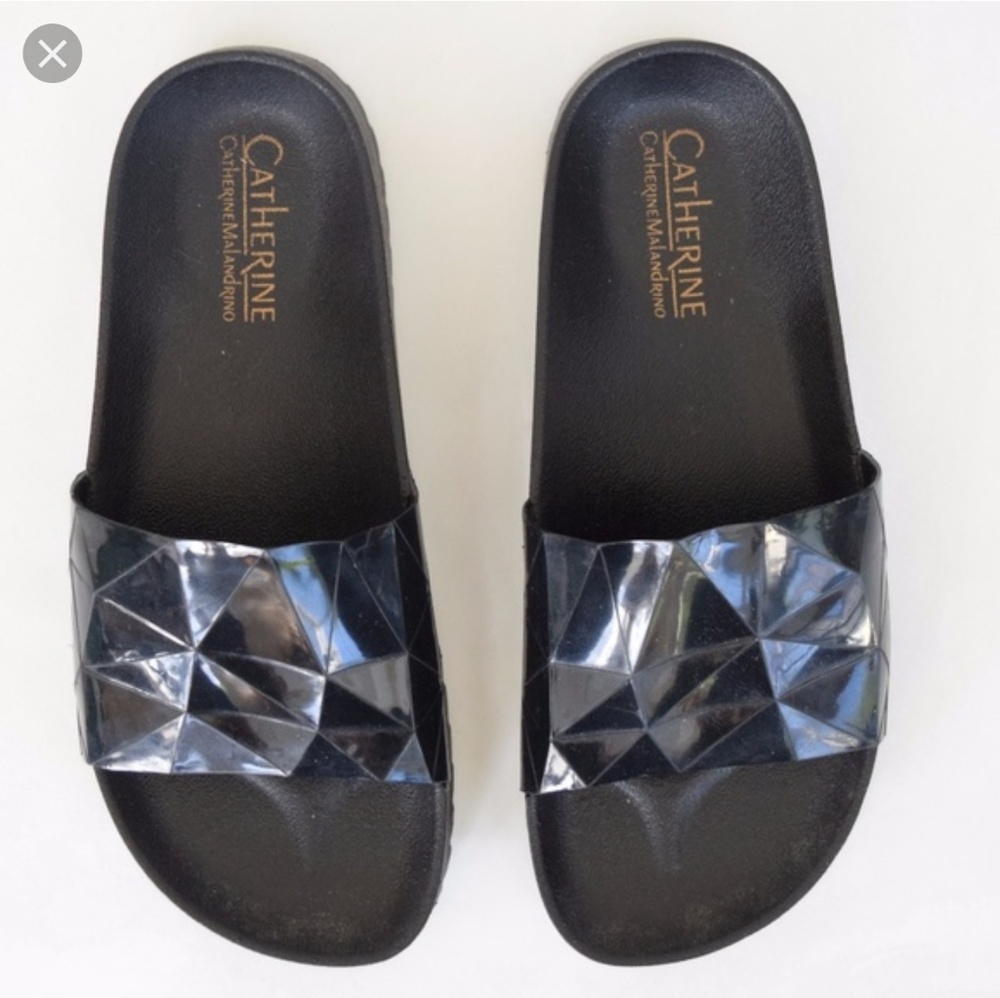 Catherine malandrino faceted slides sandals 41‎ 11